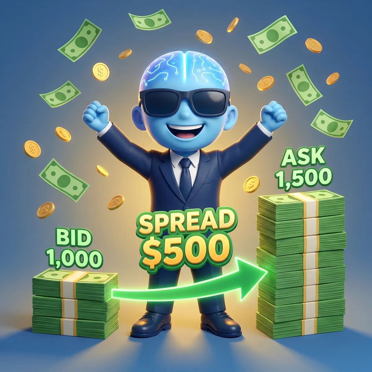 The $500 spread is the dealer’s profit