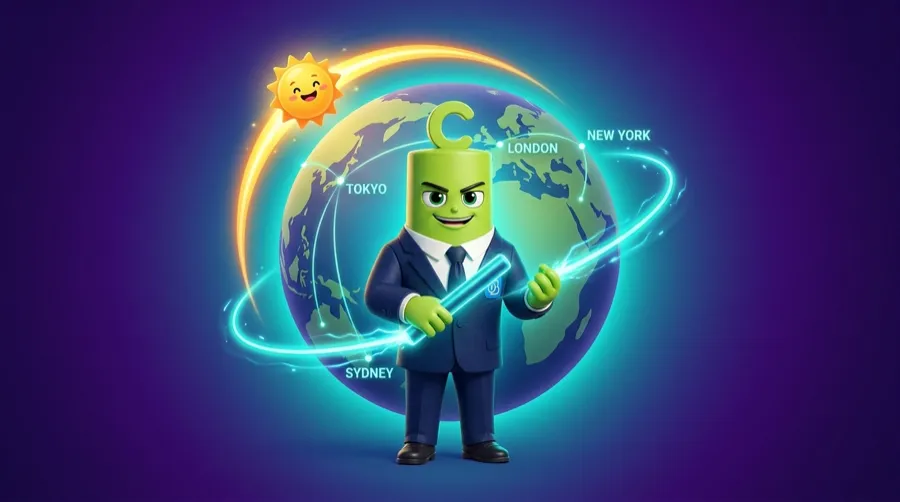 Trading follows the sun