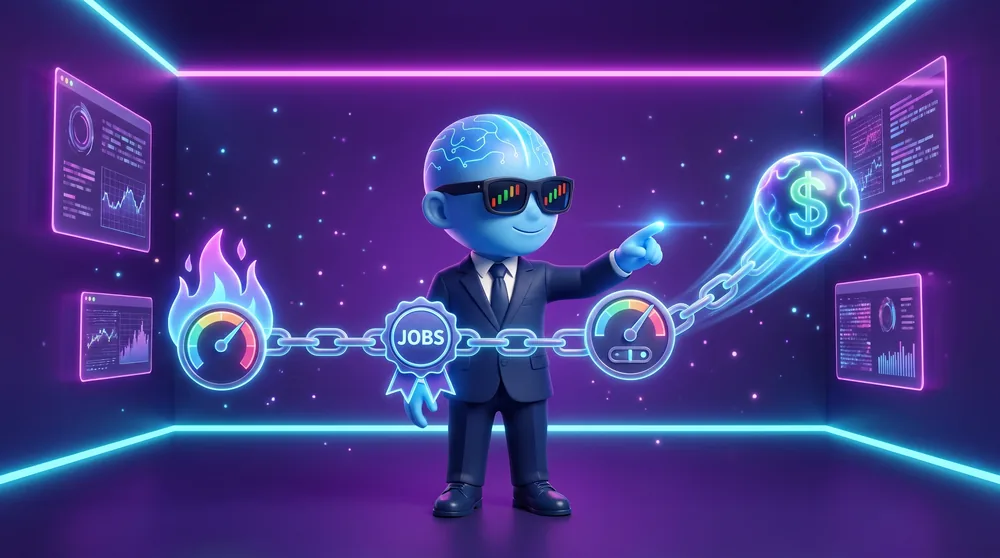 a chain running from inflation and jobs through the rate lever to the currency